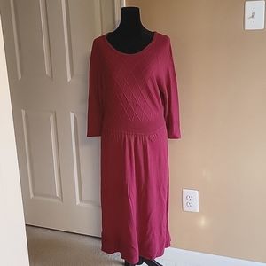 Warm knit dress